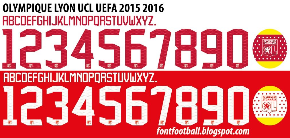 Font Vector Olympique Lyon Lyonnais UCL 2015 2016 kit_0