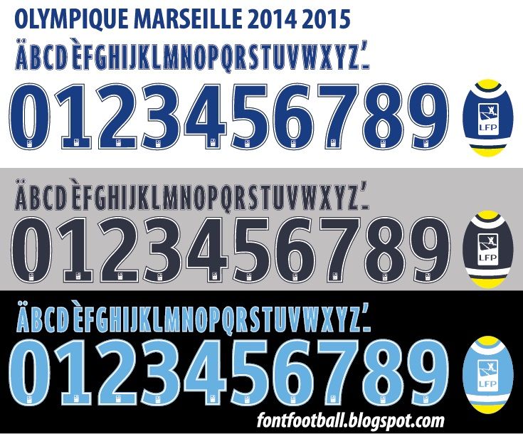 Font Vector Olympique Marseille 2014 2015 kit_0