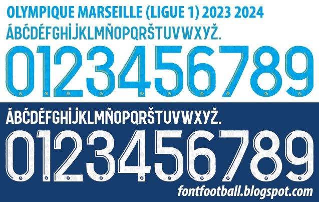 Font Vector Olympique Marseille Ligue 1 2023 2024 kit_0