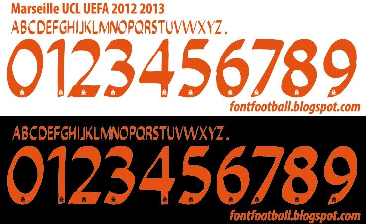 Font Vector Olympique Marseille UCL 2012 2013 kit_0