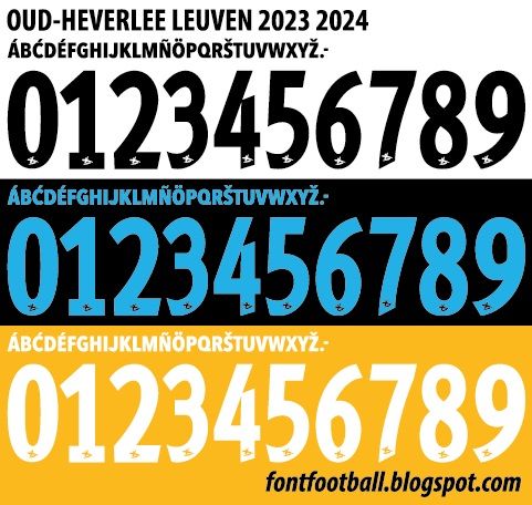 Font Vector Oud-Heverlee Leuven 2023 2024 kit_0