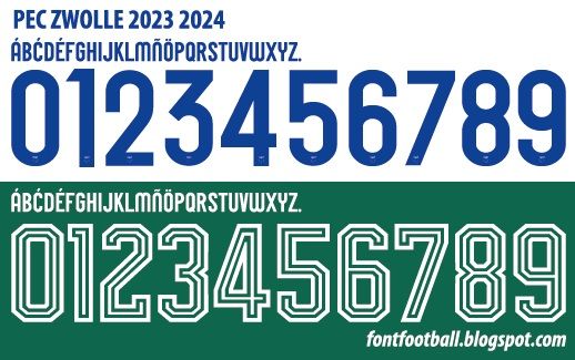 Font Vector PEC Zwolle 2023 2024 kit_0