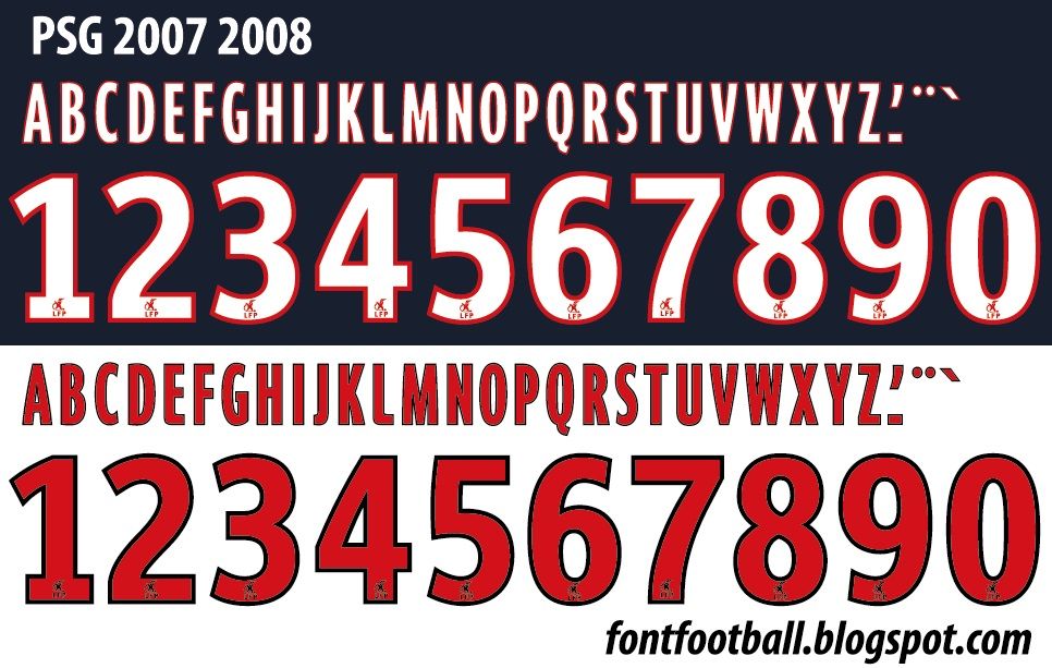 Font Vector PSG LFP 2007 2008 kit_0