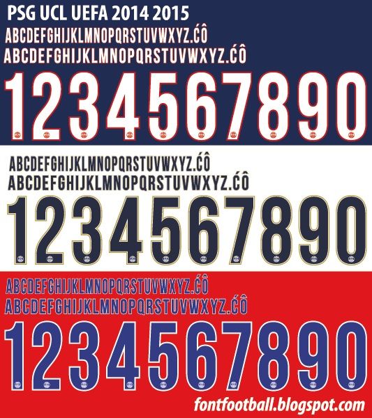 Font Vector PSG UCL 2014 2015 Kit_0