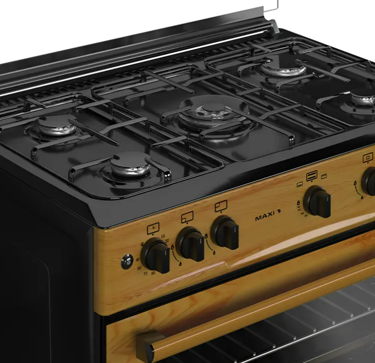 MAXI 60x90 Cooker (5-Burner) Wood  _3