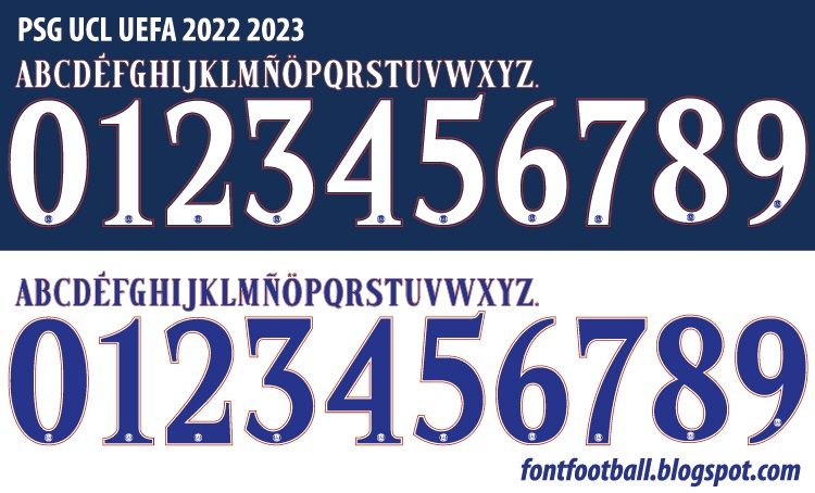 Font Vector PSG UCL 2022 2023 kit_0