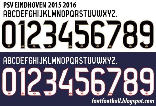 Font Vector PSV Eindhoven 2015 2016 kit_0