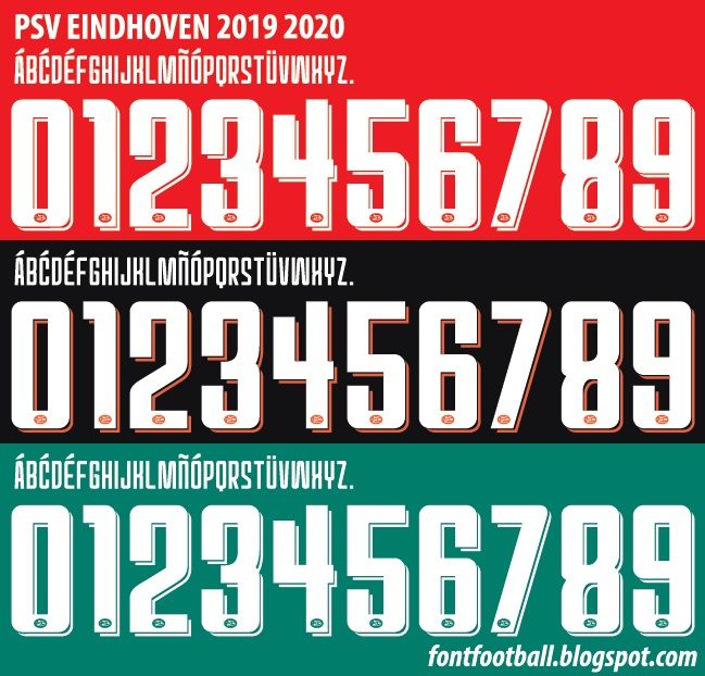 Font Vector PSV Eindhoven 2019 2020 kit_0