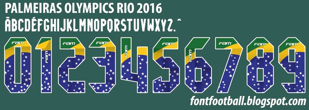 Font Vector Palmeiras Olympics Rio 2016 kit_0