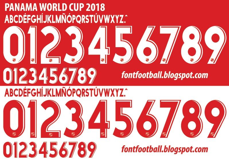 Font Vector Panama World Cup 2018 kit_0