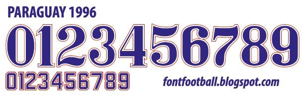 Font Vector Paraguay 1996 kit_0