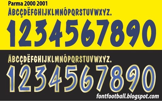 Font Vector Parma 2000 2001 Kit_0