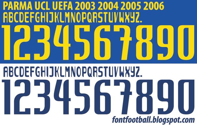 Font Vector Parma 2003 2004 2005 2006 kit_0