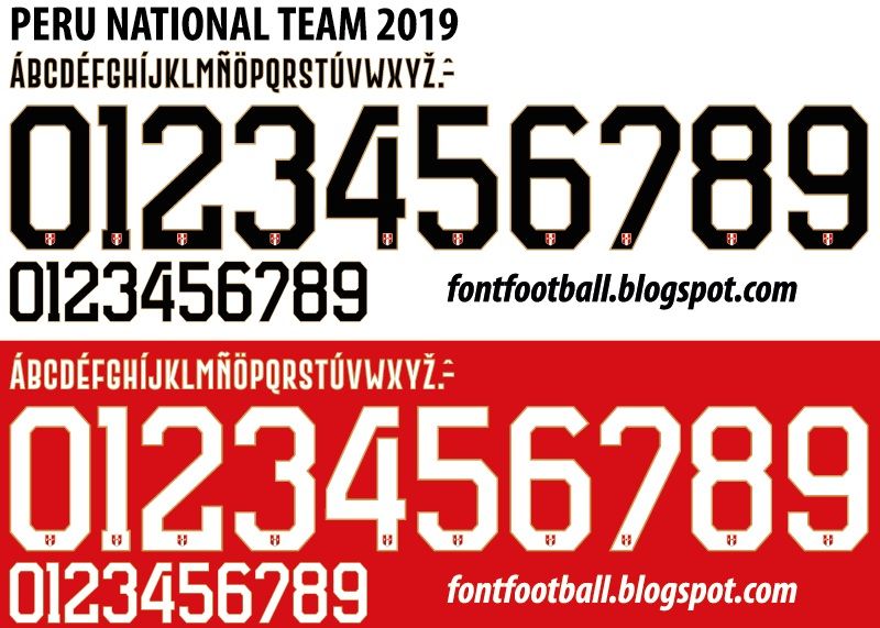 Font Vector Peru National Team 2019 kit_0
