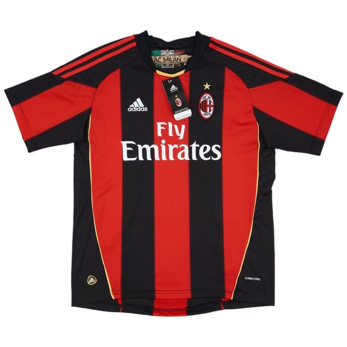 Ac Milan 2010/11 Home Shirt (Red/black)_2