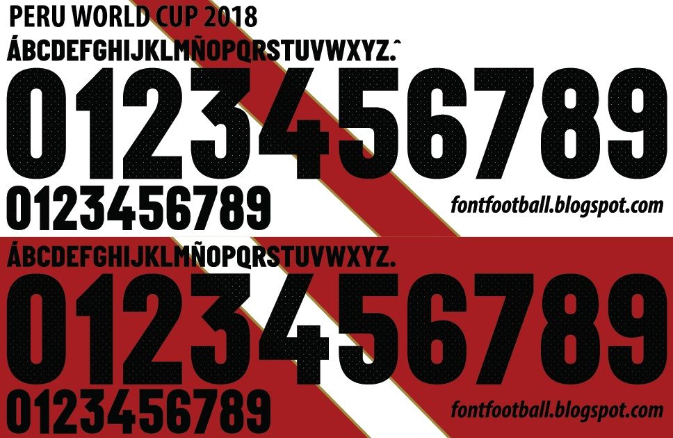 Font Vector Peru World Cup 2018 kit_0