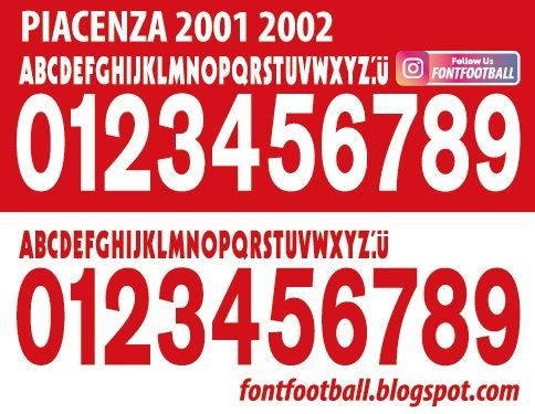 Font Vector Piacenza 2001 2002 kit_0