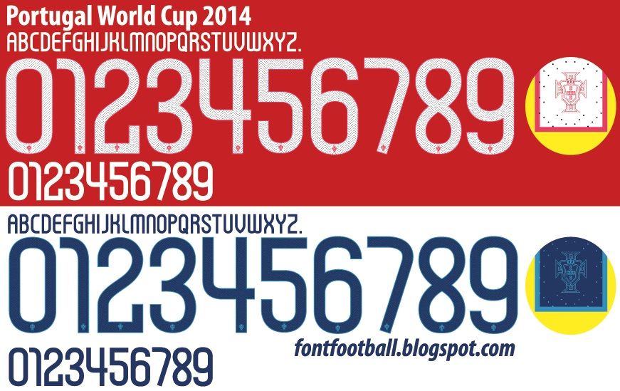 Font Vector Portugal World Cup 2014 kit_0