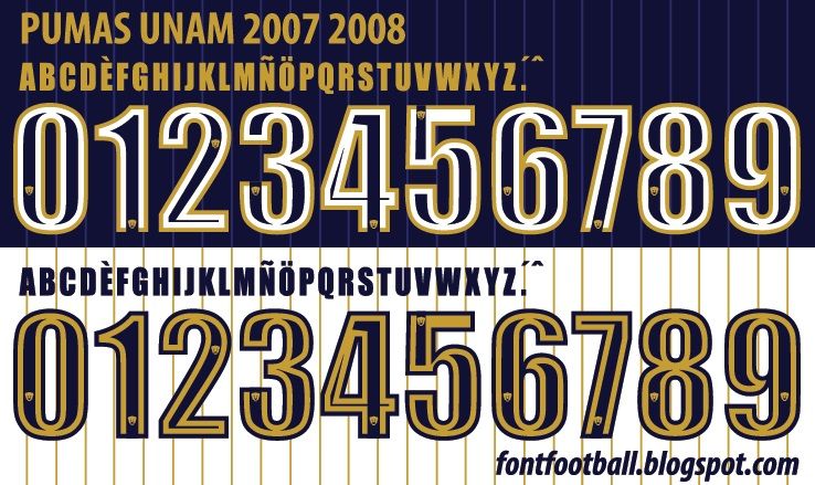 Font Vector Pumas UNAM 2007 2008 kit_0