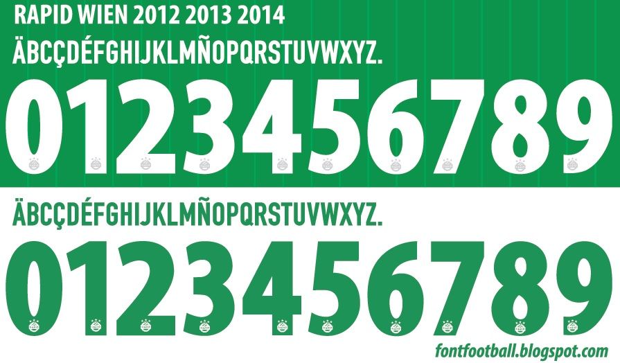 Font Vector Rapid Wien 2012 2013 2014 kit_0