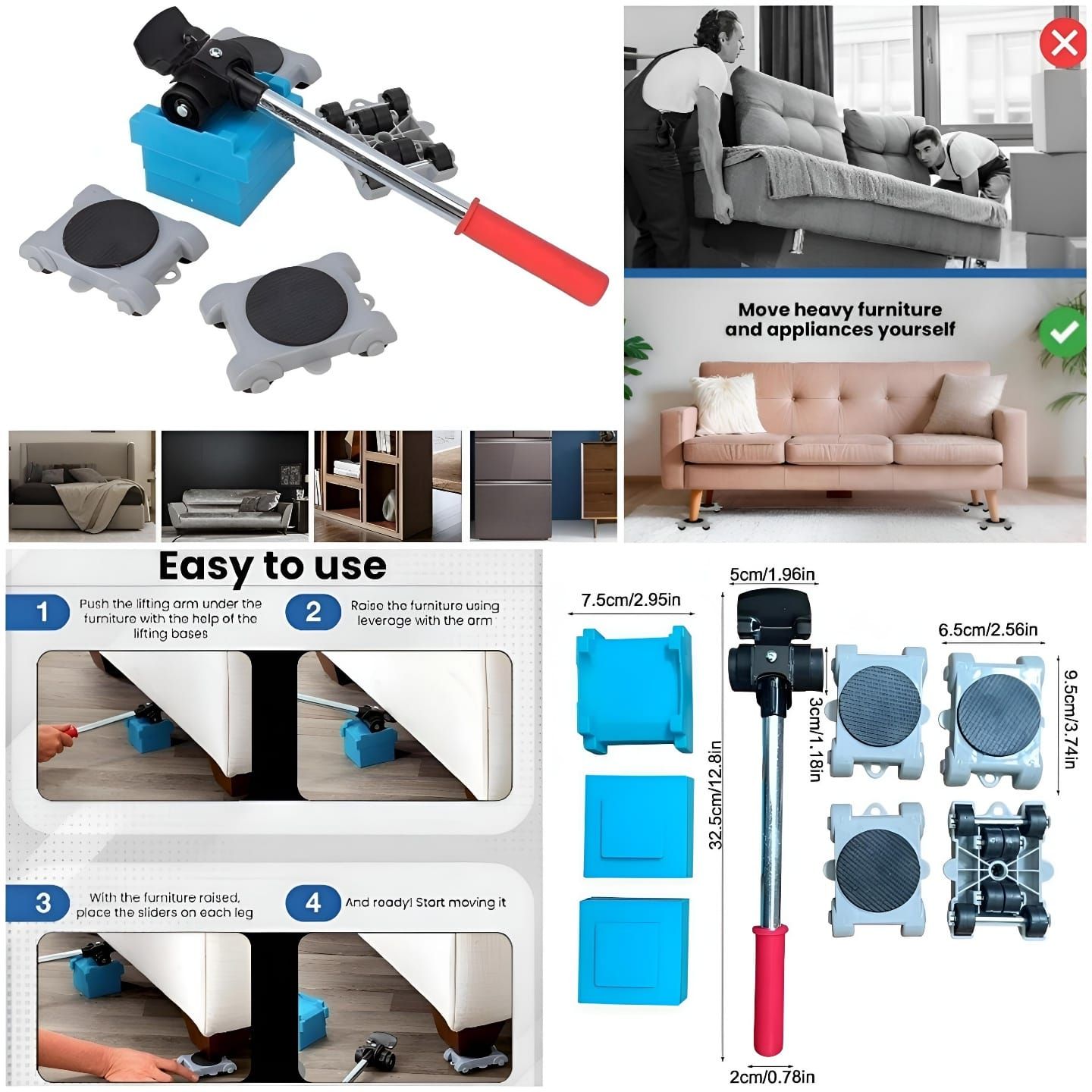 Heavy Duty Furniture Lifter Set_0