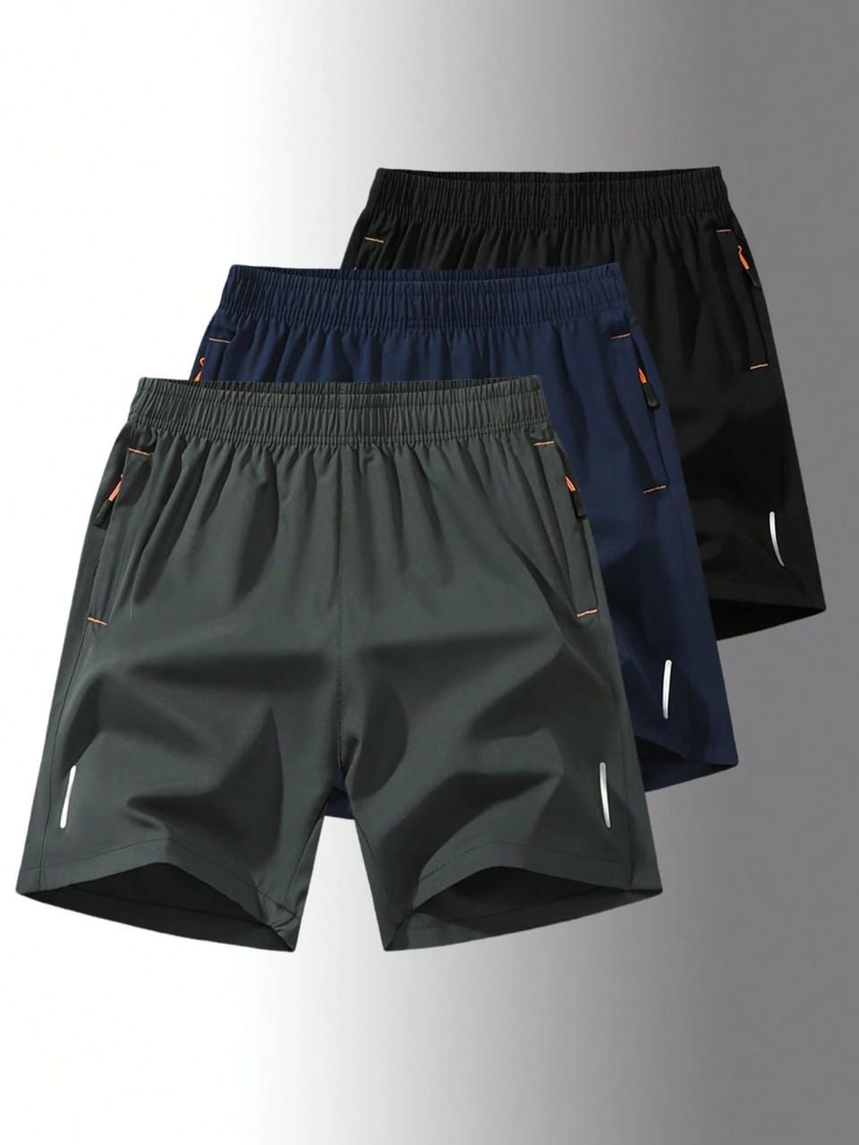 Three-Pack Men's Loose Thin Quick-Drying Shorts _0