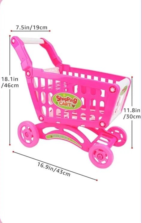 Kiddies Shopping Cart with Accessories Play Set_6
