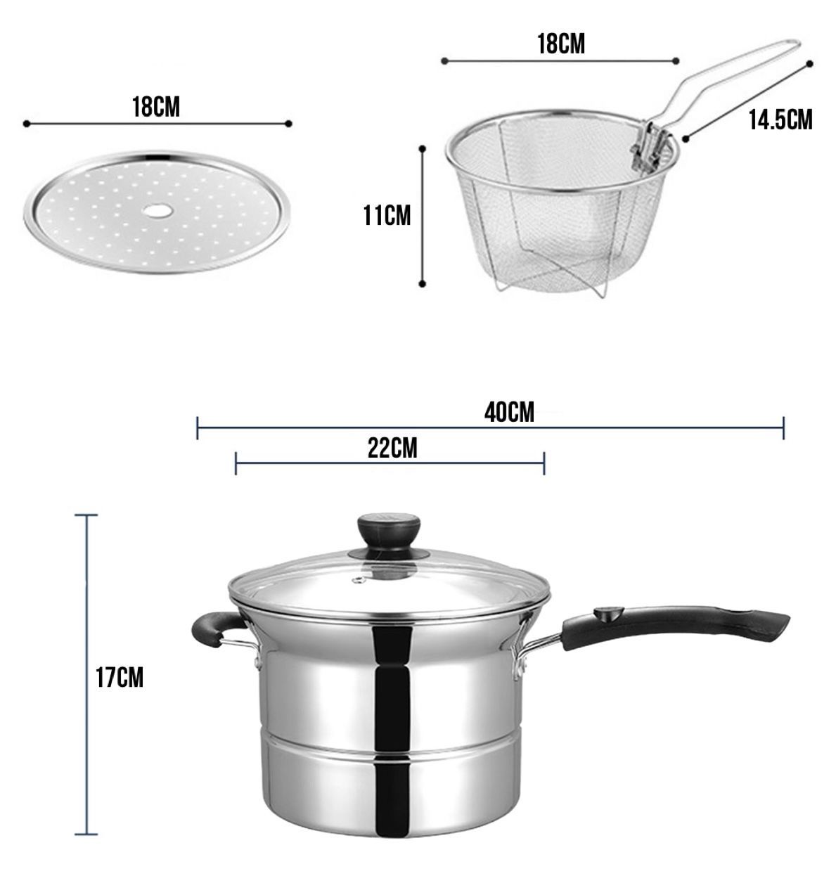 Unique & Versatile Korean Pot With Basket & Steamer_6