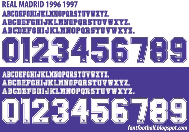 Font Vector Real Madrid 1996 1997 kit_0