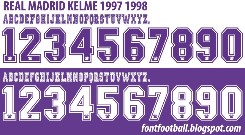Font Vector Real Madrid 1997 1998 kit_0