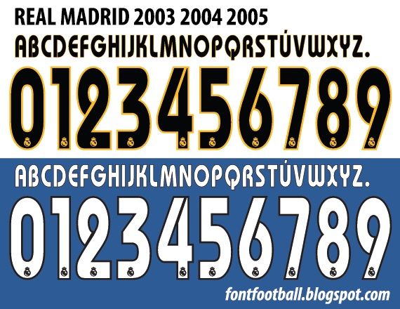 Font Vector Real Madrid 2003 2004 kit_0