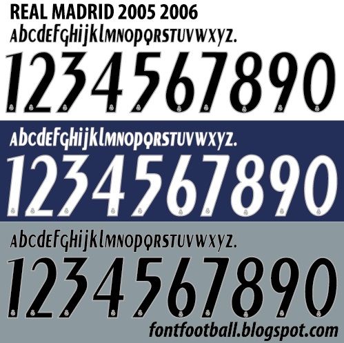 Font Vector Real Madrid 2005 2006 kit_0