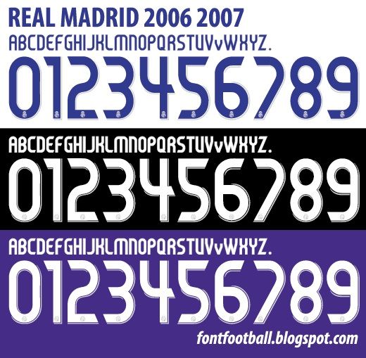 Font Vector Real Madrid 2006 2007 kit_0