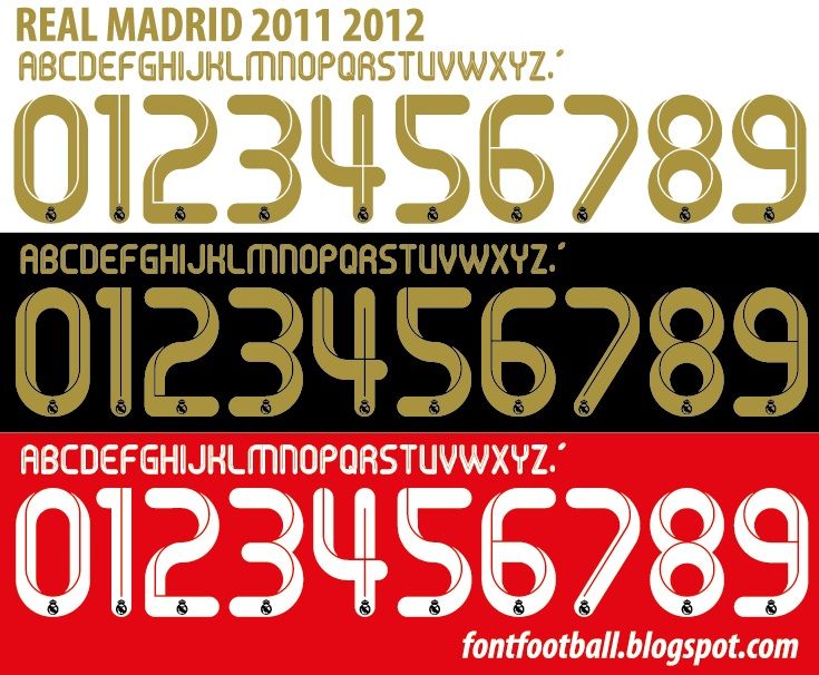 Font Vector Real Madrid 2011 2012 kit_0