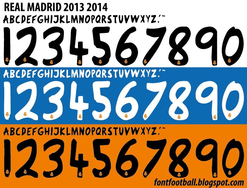 Font Vector Real Madrid 2013 2014 kit_0