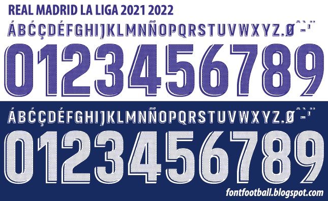 Font Vector Real Madrid La Liga 2021 2022 kit_0