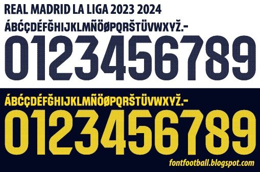 Font Vector Real Madrid La Liga 2023 2024 kit_0