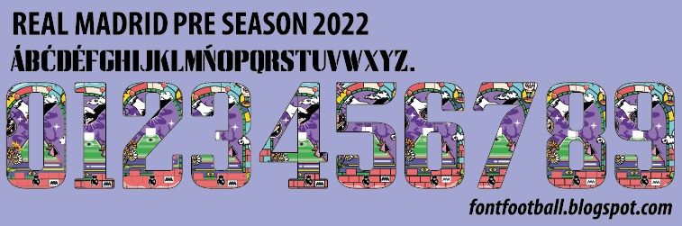 Font Vector Real Madrid Pre Season 2022 kit_0