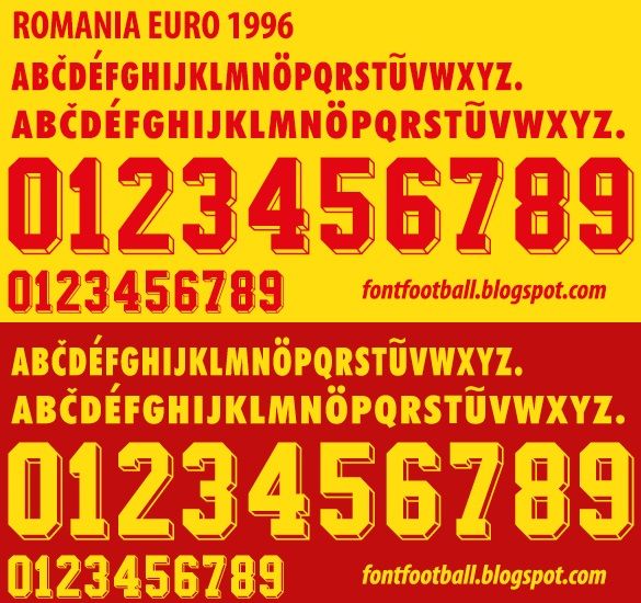 Font Vector Romania Euro 1996 kit_0