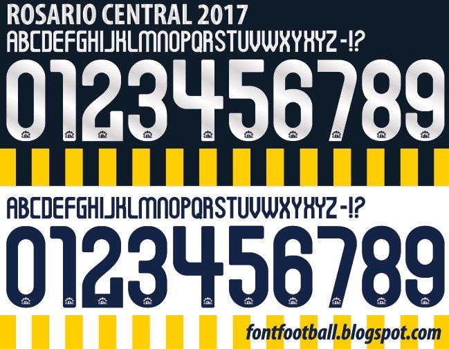 Font Vector Rosario Central 2017 kit_0