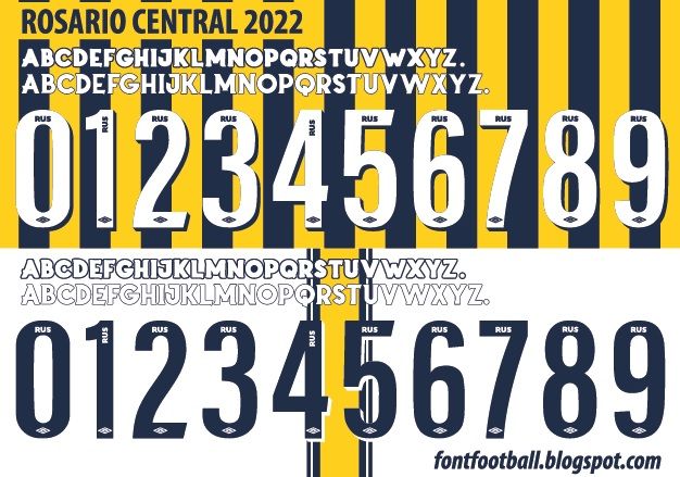 Font Vector Rosario Central 2022 kit_0