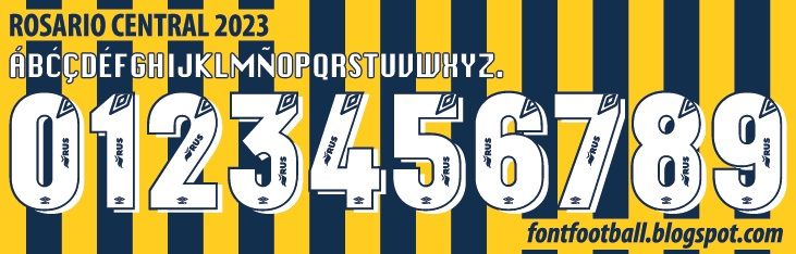 Font Vector Rosario Central 2023 kit_0