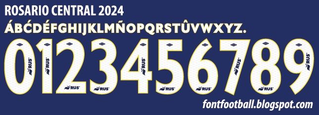 Font Vector Rosario Central 2024 kit_0