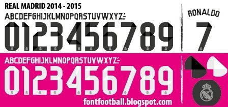 Font Vector Real Madrid 2014 2015 Kit_0