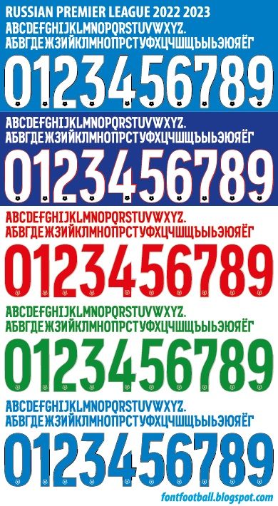 Font Vector Russian Premier League 2022 2023 kit_0