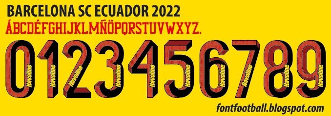 Font Vector SC Barcelona (Ecuador) 2022 kit_0