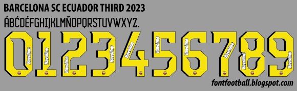 Font Vector SC Barcelona (Ecuador) Third 2023 kit_0
