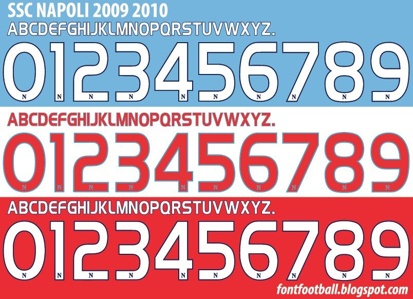 Font Vector SSC Napoli 2009 2010 kit_0