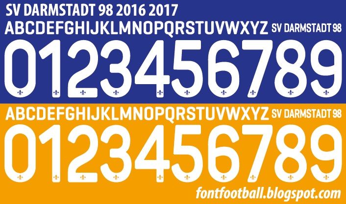 Font Vector SV Darmstadt 1898 2016 2017 kit_0
