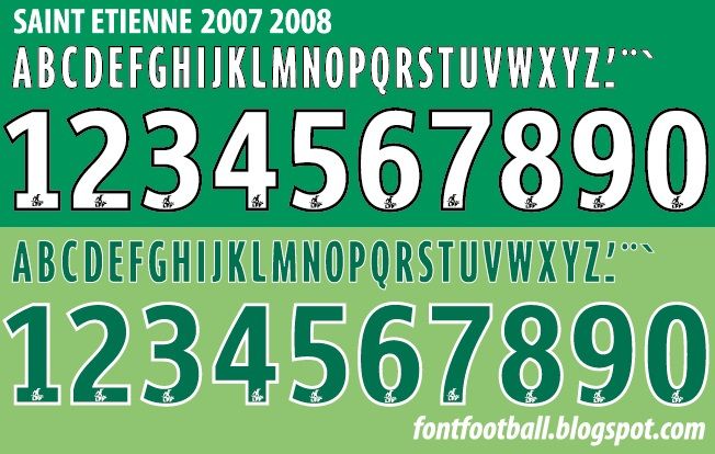 Font Vector Saint Etienne FC 2007 2008 kit_0
